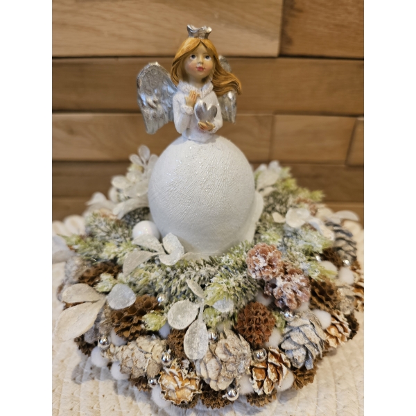 Angyalkás asztali adventi koszorú - Image 3
