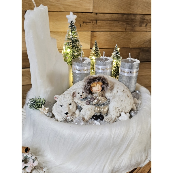 Jegesmedve díszítésű adventi dekoráció - Image 4