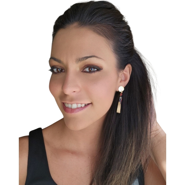 Arany parázs fülbevaló - Image 3